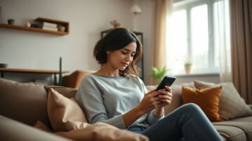 Femme qui lis sur telephone