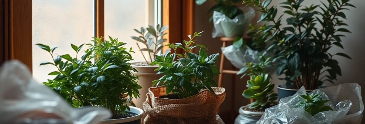 Plantes en pot : Comment les protéger efficacement du froid et du gel pendant l'hiver