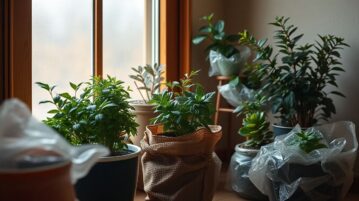 Plantes en pot : Comment les protéger efficacement du froid et du gel pendant l'hiver
