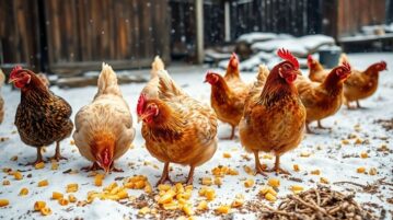 Poules en hiver : le secret du maïs concassé pour une ponte régulière
