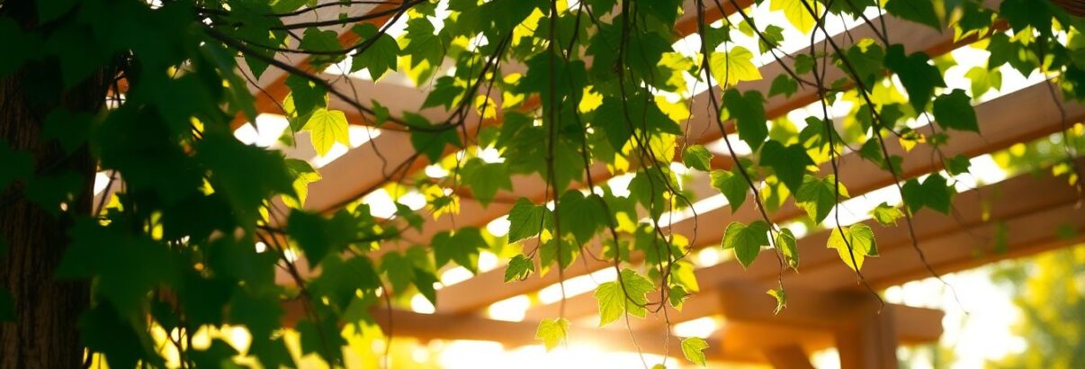 Vigne grimpante ombre pergola