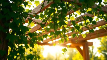 Vigne grimpante ombre pergola