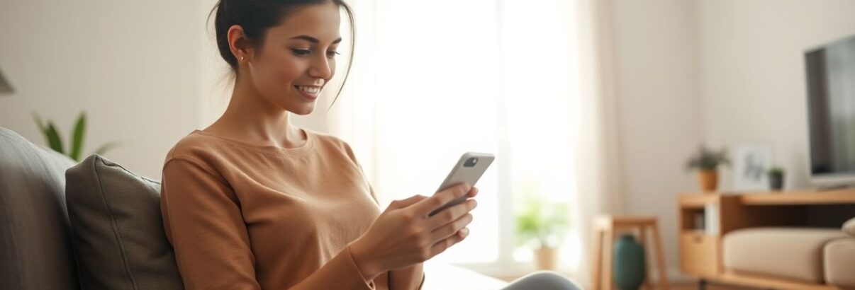 Femme qui lis sur telephone
