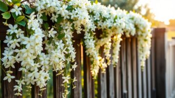Le jasmin blanc officinal : une cascade de fleurs parfumées pour habiller vos clôtures