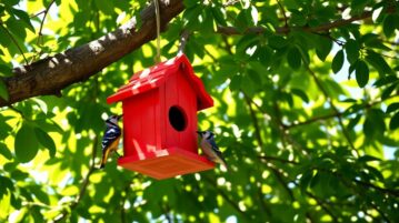 Nichoirs vides ? La couleur rouge pourrait attirer les oiseaux !