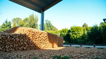 Pellets de bois à l'extérieur : guide complet pour un stockage optimal en 2025