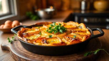 Tarte Rustique de Pommes de Terre à la Poêle : Recette Gourmande Sans Four en 4 Ingrédients