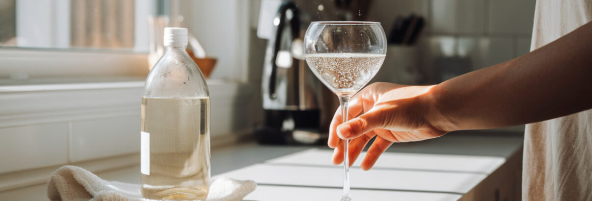 Comment faire briller vos verres avec du vinaigre blanc - Astuce économique et écologique