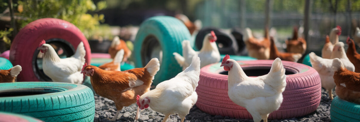 Recyclez vos vieux pneus et cendres : l'astuce écolo qui fait le bonheur des poules