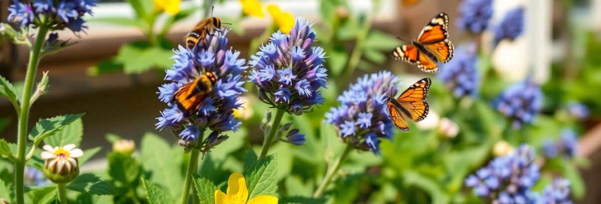 Bourrache : Elle fleurit dès le printemps, attire les insectes utiles et pousse même en jardinière