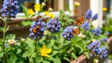 Bourrache : Elle fleurit dès le printemps, attire les insectes utiles et pousse même en jardinière