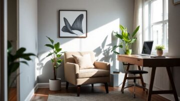 Comment transformer un coin perdu de votre maison en espace détente ou bureau avec seulement 3 objets