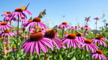 Échinacée pourpre : la fleur vivace résistante à la sécheresse qui attire naturellement les papillons