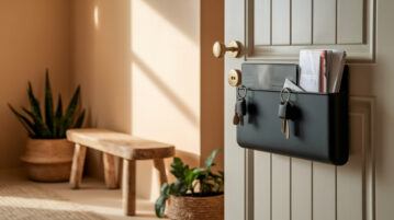 L'astuce rangement qui va transformer votre entrée : le vide-poche de porte