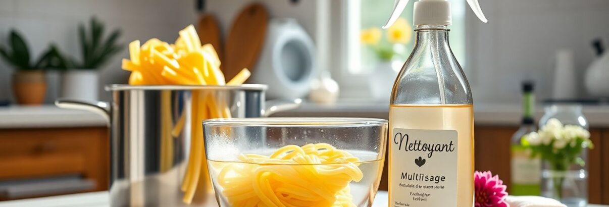 L'eau de cuisson des pâtes : le nettoyant multi-usage économique que vous jetez tous les jours