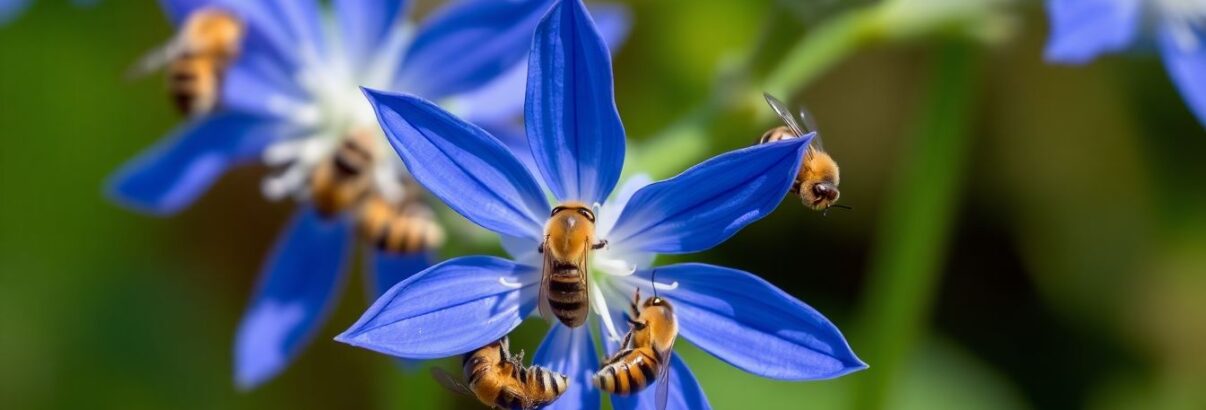 La bourrache : cette fleur bleue comestible qui enchante abeilles et gourmets