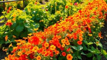 La capucine au potager : une alliée fleurie contre les nuisibles qui embellit vos bordures tout l'été