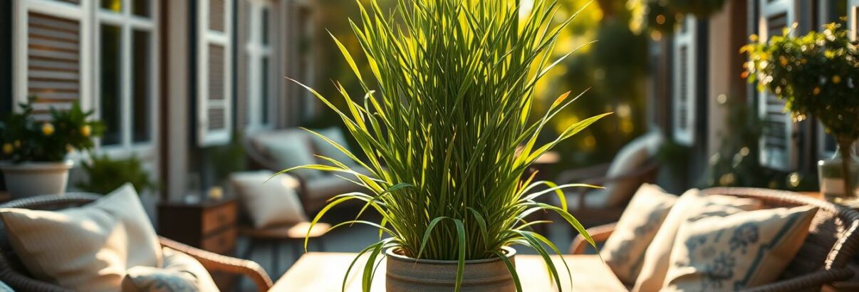 La citronnelle en pot : la solution parfumée contre les moustiques pour profiter de votre terrasse cet été
