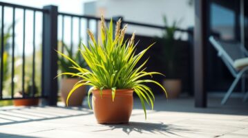 La citronnelle en pot : parfum enivrant et bouclier naturel contre les moustiques pour votre terrasse