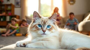 Le Ragdoll : un chat doux, hypoallergénique et parfait pour les familles avec enfants