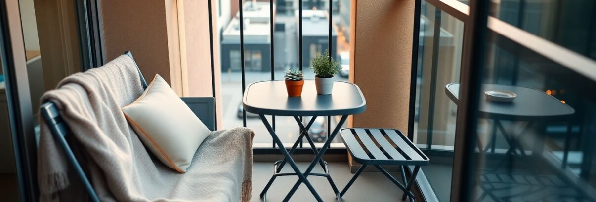 Mobilier extérieur pliable : comment aménager un coin détente même sur un petit balcon
