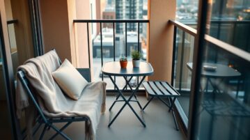 Mobilier extérieur pliable : comment aménager un coin détente même sur un petit balcon