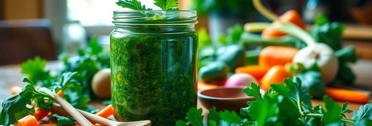 Pesto de fanes : la recette express qui transforme vos déchets en délice culinaire