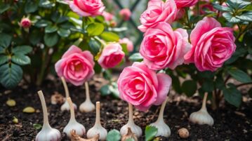 Planter de l'ail au pied des rosiers : le duo anti-pucerons que peu de gens utilisent