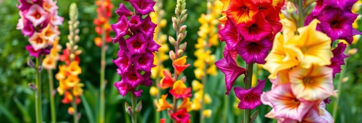 Planter les glaïeuls en avril : des hampes florales graphiques et colorées