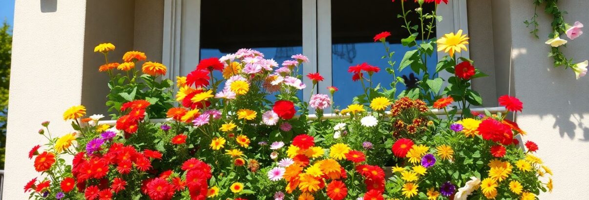 Quelles fleurs pour balcon exposé sud? 15 variétés qui résistent au soleil et au vent