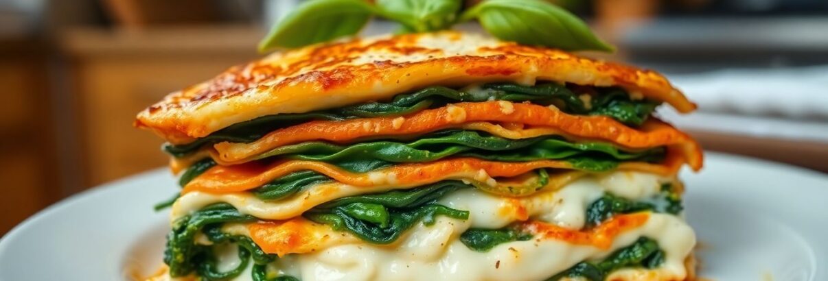 Recette gourmande de lasagnes végétariennes aux épinards et ricotta fondante