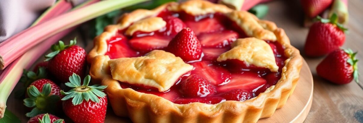 Tarte rustique fraises-rhubarbe : la recette qui fait craquer même les plus difficiles