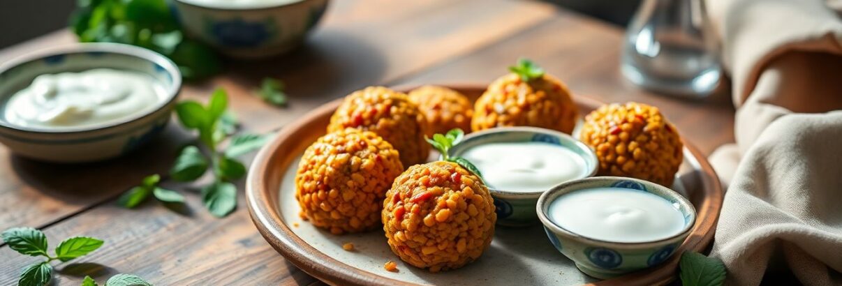 Boulettes de lentilles corail et sauce yaourt-menthe : un duo savoureux et économique