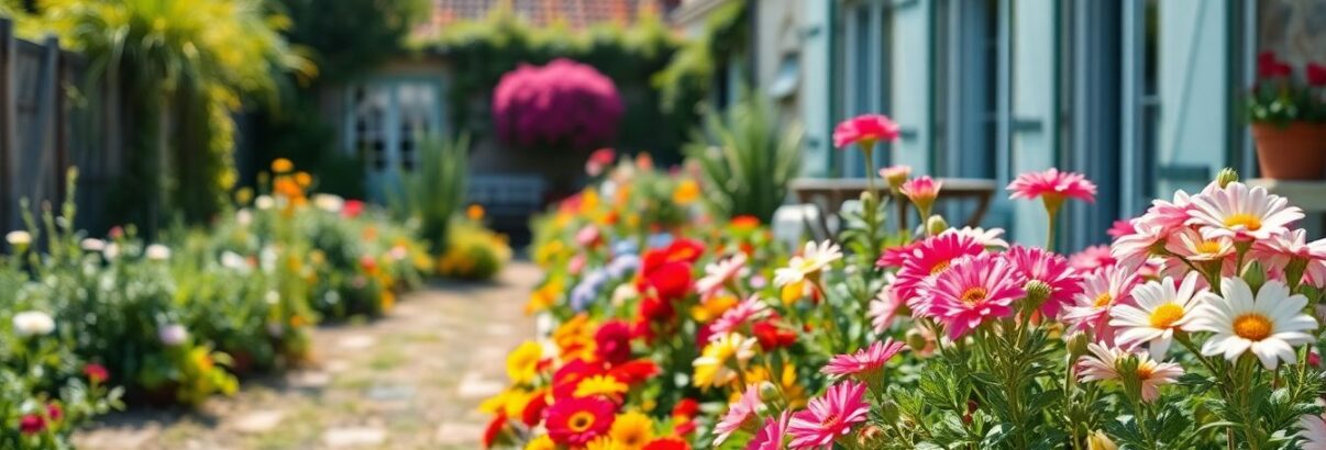 Comment créer une bordure fleurie entre potager et terrasse : guide pratique