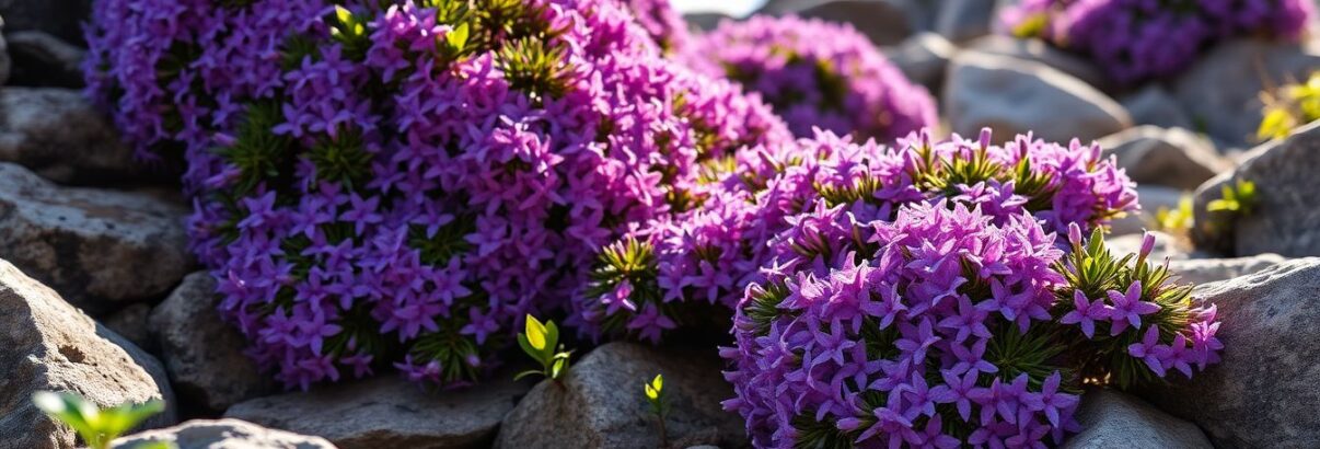 L'Aubriète, cette plante vivace qui fleurit en cascade sur les rocailles dès le printemps