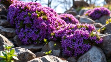 L'Aubriète, cette plante vivace qui fleurit en cascade sur les rocailles dès le printemps