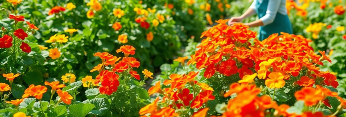 La capucine: alliée colorée du jardinier qui éloigne les ravageurs et illumine le potager