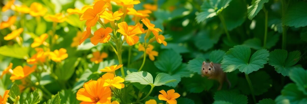 La capucine : une plante comestible qui éloigne naturellement les rongeurs