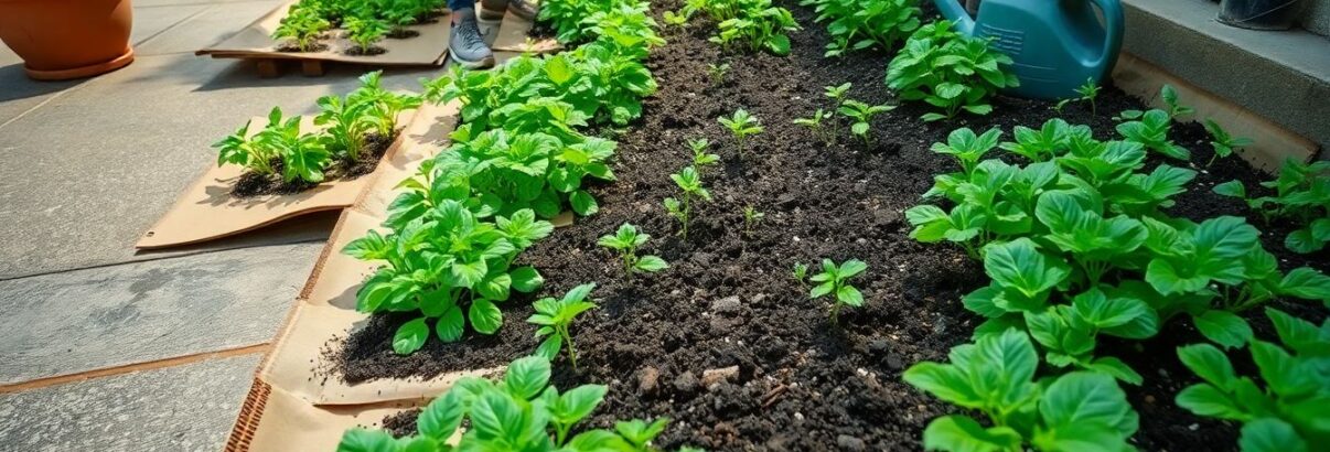 La méthode de semis sur carton : cultivez votre potager partout, même sur du béton !