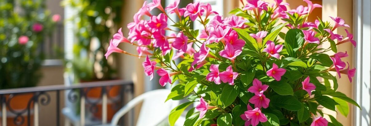 Le Dipladenia : la plante parfaite pour votre balcon plein sud qui fleurit sans cesse