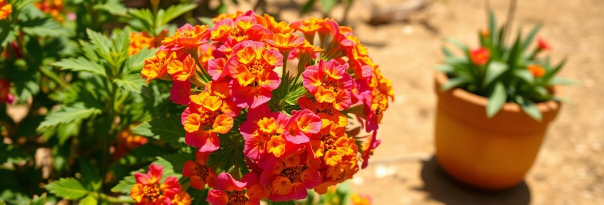 Le Lantana camara, cet arbuste qui brave canicule et sécheresse tout en fleurissant sans relâche