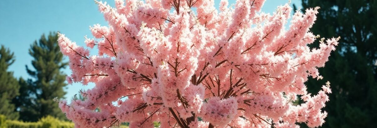 Le Tamaris, l'arbre d'ornement qui fleurit en nuage rose sans entretien
