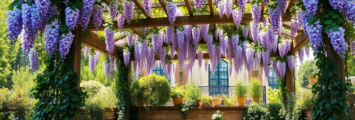Les meilleures plantes grimpantes pour créer de l'ombre sous votre pergola