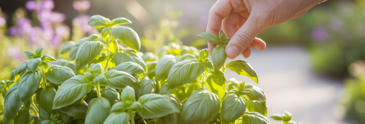 Basilic : 5 astuces pour une récolte continue des feuilles sans jamais épuiser votre plante