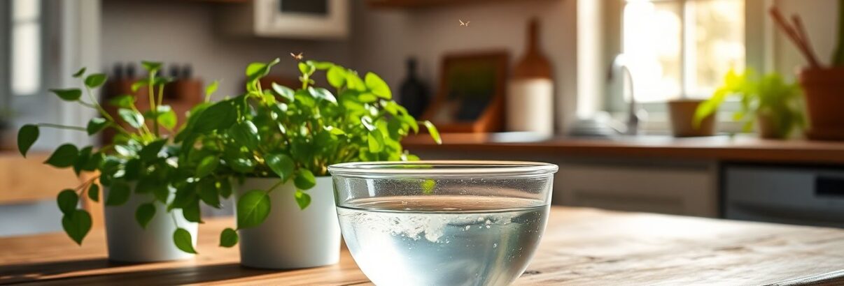 Cette astuce de grand-mère avec un bol d'eau et de vinaigre élimine définitivement les moucherons de vos plantes