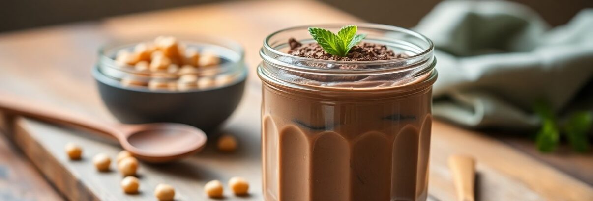 Cette recette géniale transforme les pois chiches en mousse au chocolat crémeuse