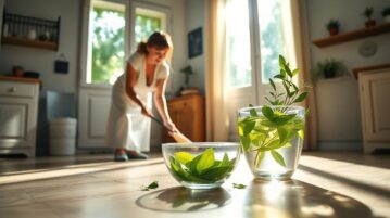 Elle nettoie son sol avec une infusion de laurier : l'odeur reste pendant des heures et ça désinfecte tout