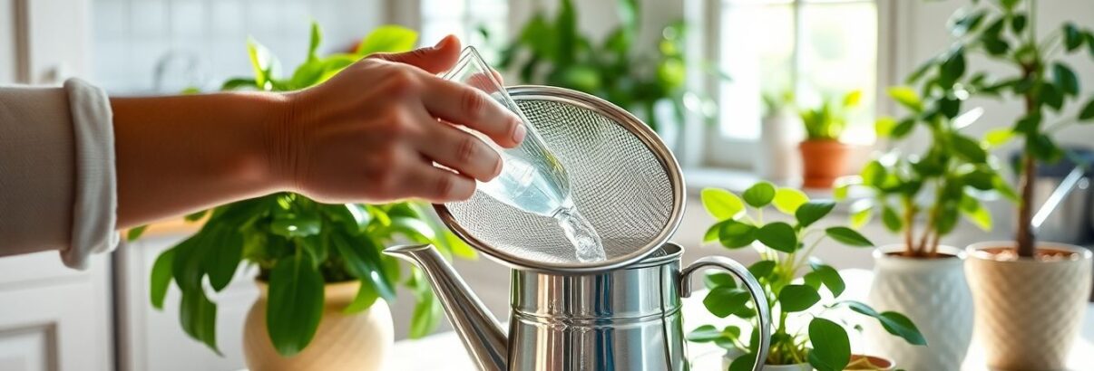 L'eau de frigo filtrée au tamis : le secret méconnu pour des plantes d'intérieur en pleine forme
