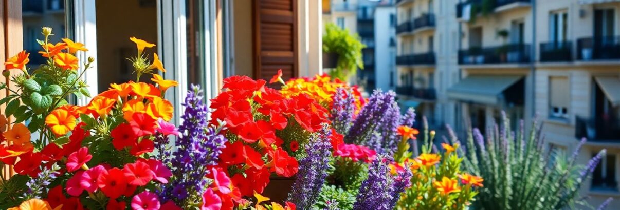 Les fleurs indestructibles pour balcon plein sud : résistantes au soleil et au vent