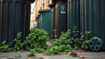 Menthe au pied des poubelles : votre arme naturelle contre rongeurs et insectes indésirables